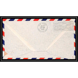 0911 Lettre USA Hélicoptère helicopter Aviation premier vol (Airmail cover first flight) 1949 Chicago AM 96