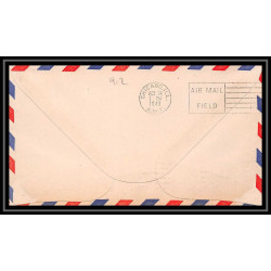 0912 Lettre USA Hélicoptère helicopter Aviation premier vol (Airmail cover first flight) 1949 Batavia AM 96