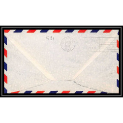 0921 Lettre USA Hélicoptère helicopter Aviation premier vol (Airmail cover first flight) 1949 Park Ridge AM 96