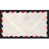 0922 Lettre USA Hélicoptère helicopter premier vol Airmail first flight 1949 Wilmette AM 96 Signé (signed)