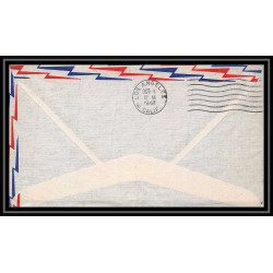 0934 Lettre USA Hélicoptère helicopter Aviation premier vol (Airmail cover first flight) 1947 Van Nuys AM 84