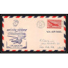 0938 Lettre USA Hélicoptère helicopter Aviation premier vol (Airmail cover first flight) 1947 Santa Monica AM 84
