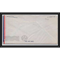 0947 Lettre USA Hélicoptère helicopter Aviation premier vol (Airmail cover first flight) 1947 Lynwood AM 84