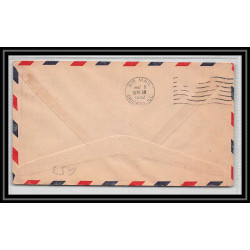 0953 Lettre USA Hélicoptère helicopter Aviation premier vol (Airmail cover first flight) 1949 Chicago AM 96