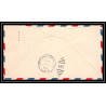 0956 lettre USA Aviation premier vol Airmail cover first flight aeroplane 1947 Gulfport Mississippi