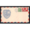 0964 lettre USA Aviation premier vol Airmail cover first flight aeroplane 1949 Miami All American Air Maneuvers