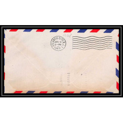 0968 lettre USA Aviation premier vol Airmail cover first flight aeroplane 1949 Baltimore AM 97