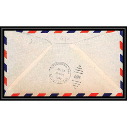 0970 lettre USA Aviation premier vol Airmail cover first flight aeroplane 1949 Buffalo (New York) AM 97