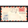 0971 lettre USA Aviation premier vol Airmail cover first flight aeroplane 1947 Orlando AM 75