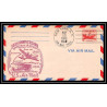 0972b lettre USA Aviation premier vol Airmail cover first flight aeroplane 15/5/1948 30th anniversary New York