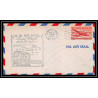 0979 lettre USA Aviation premier vol Airmail cover first flight aeroplane 1947 Rapid City am 35 extension