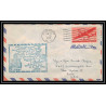 0980 lettre USA Aviation premier vol Airmail cover first flight aeroplane 1950 Albany (New York) am 79