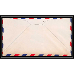 0985 lettre USA Aviation premier vol Airmail cover first flight aeroplane 1947 Temple, Texas am 64