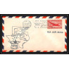 0985b lettre USA Aviation premier vol Airmail cover first flight aeroplane 1947 Dallas Texas am 64