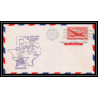0985e lettre USA Aviation premier vol Airmail cover first flight aeroplane 1947 Big Spring Texas am 64