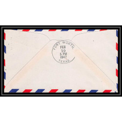 0985e lettre USA Aviation premier vol Airmail cover first flight aeroplane 1947 Big Spring Texas am 64