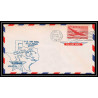 0985f lettre USA Aviation premier vol Airmail cover first flight aeroplane 1947 Houston Texas am 64