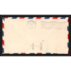 0986 lettre USA Aviation premier vol Airmail cover first flight aeroplane 1948 Greensboro Carolina am 87