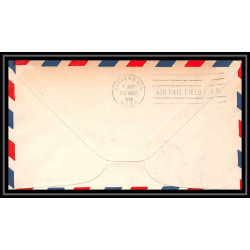 0986c lettre USA Aviation premier vol Airmail cover first flight aeroplane 1948 Wilmington Carolina am 87