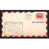 0986g lettre USA Aviation premier vol Airmail cover first flight aeroplane 1948 Greensboro Charlotte am 87