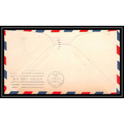 0986g lettre USA Aviation premier vol Airmail cover first flight aeroplane 1948 Greensboro Charlotte am 87