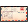 0986h lettre USA Aviation premier vol Airmail cover first flight aeroplane 1948 Asheville Carolina am 87