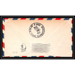 0986h lettre USA Aviation premier vol Airmail cover first flight aeroplane 1948 Asheville Carolina am 87