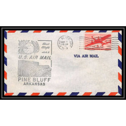 0987 lettre USA Aviation premier vol Airmail cover first flight aeroplane 1949 AM 8 pine bluff