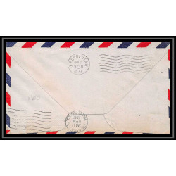 0991 lettre USA Aviation premier vol Airmail cover first flight aeroplane 1947 Salt Lake City AM 73