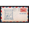 0995 lettre USA Aviation premier vol Airmail cover first flight aeroplane 1947 Bozeman, Montana
