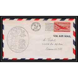 0996 lettre USA Aviation premier vol Airmail cover first flight aeroplane 1946 Chehalis, Washington AM 77 