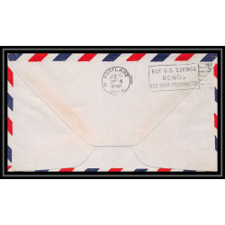 0999 lettre USA Aviation premier vol Airmail cover first flight aeroplane 1946 Aberdeen (Washington) AM 77