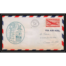 0999a lettre USA Aviation premier vol Airmail cover first flight aeroplane 1946 Hoquiam (Washington) AM 77