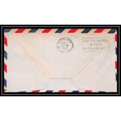 0999a lettre USA Aviation premier vol Airmail cover first flight aeroplane 1946 Hoquiam (Washington) AM 77