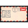 1000 lettre USA Aviation premier vol Airmail cover first flight aeroplane 1947 DENVER AM 74