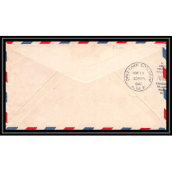 1000 lettre USA Aviation premier vol Airmail cover first flight aeroplane 1947 DENVER AM 74