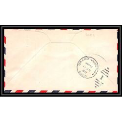 1001 lettre USA Aviation premier vol Airmail cover first flight aeroplane 1947 Price (Utah) AM-73