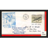 1032 lettre USA Aviation premier vol Airmail cover first flight aeroplane 1946 The Dalles, Oregon AIRPORT