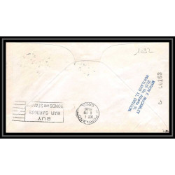1032 lettre USA Aviation premier vol Airmail cover first flight aeroplane 1946 The Dalles, Oregon AIRPORT