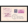1038 lettre USA Aviation premier vol Airmail cover first flight aeroplane 1946 Capital Airlines Wheeling