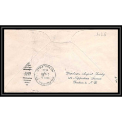 1038 lettre USA Aviation premier vol Airmail cover first flight aeroplane 1946 Capital Airlines Wheeling