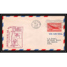 1050 lettre USA Aviation premier vol Airmail cover first flight aeroplane 1947 Route AM 63 Seattle