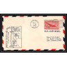 1052 lettre USA Aviation premier vol Airmail cover first flight aeroplane 1947 Route AM 63 Oakland, California