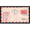 1053 lettre USA Aviation premier vol Airmail cover first flight aeroplane 1947 Route AM 63 San Francisco