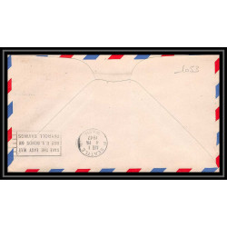 1053 lettre USA Aviation premier vol Airmail cover first flight aeroplane 1947 Route AM 63 San Francisco