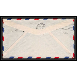 1054 Hélicoptère helicopter Aviation premier vol Airmail cover first flight aeroplane 1947 AM 84 El Monte