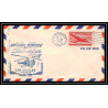 1057 Hélicoptère helicopter Aviation premier vol Airmail cover first flight aeroplane 1947 AM 84 Glendale