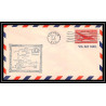 1065 lettre USA Aviation premier vol Airmail cover first flight aeroplane 1947 AM 74 Laramie (Wyoming)