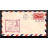 1066 lettre USA Aviation premier vol Airmail cover first flight aeroplane 1947 AM 74 Worland, Wyoming