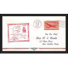 1067 lettre USA Aviation premier vol Airmail cover first flight aeroplane 1947 AM 74 Lander, Wyoming